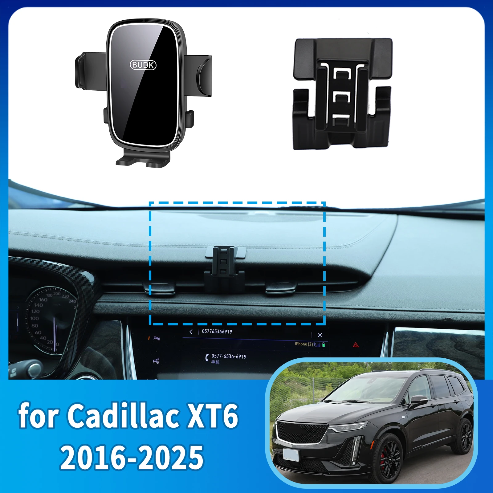 

Car Mobile Phone Holder for Cadillac XT6 XT5 2016~2025 Navigation Stand Auto Accessories GPS Bracket