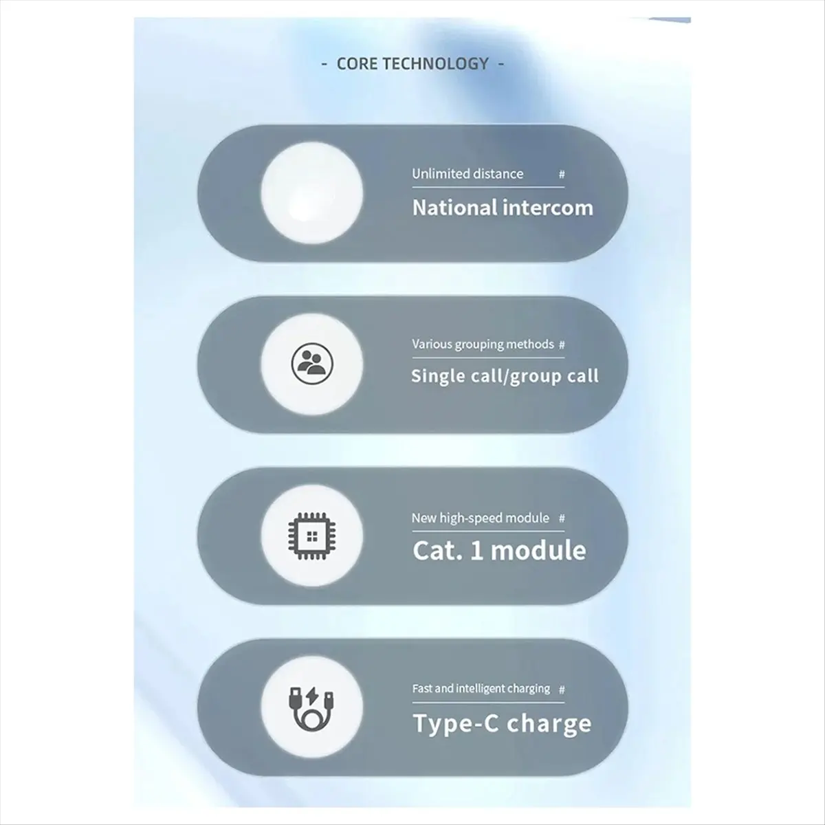 Interkom Global A40I POC Interkom Cepat Panggilan Tanpa Batas Jarak PTT 50000 Km Interkom Kartu Colokan EU