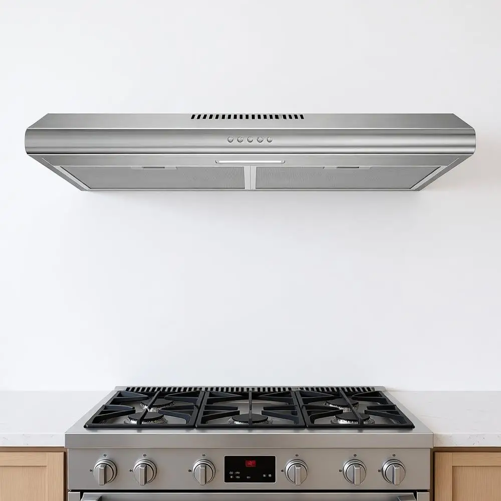 

30-дюймовая вытяжка для кухни с воздуховодом/трансформируемая, 250 CFM, 3 скорости вытяжки, энергоэффективные светодиодные светильники