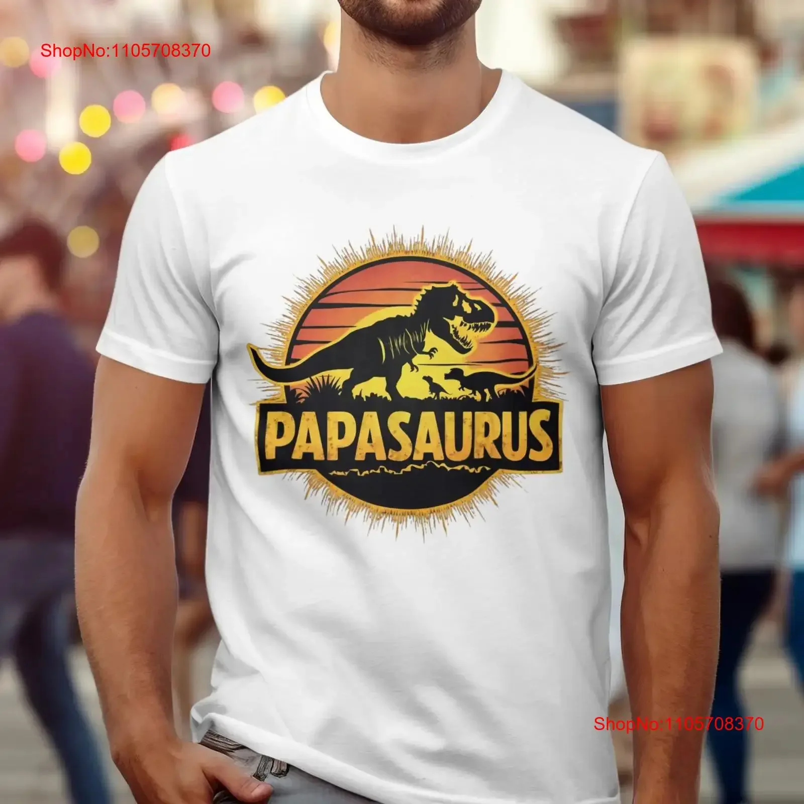 Papasaurus T Shirt for Dads meaningful dad gift Dinosaur stepdad fathers day gifts 1st good vintage Washed Stretched homme