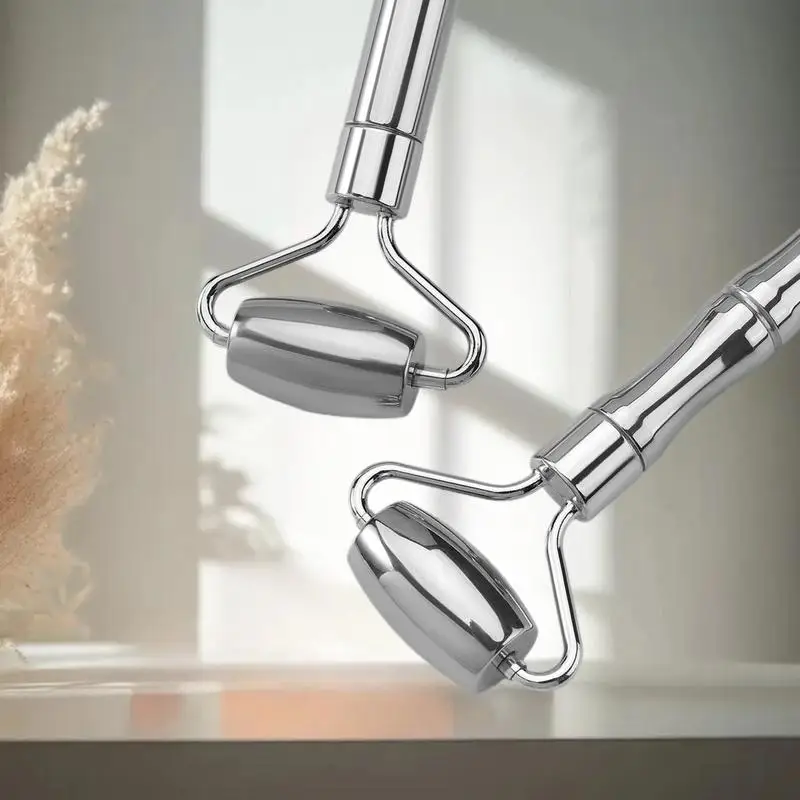 أداة تدليك الوجه غوا شا بيوتي للوجه والرقبة من الفولاذ المقاوم للصدأ لشد الجلد وشد الوجه والعناية بالجمال