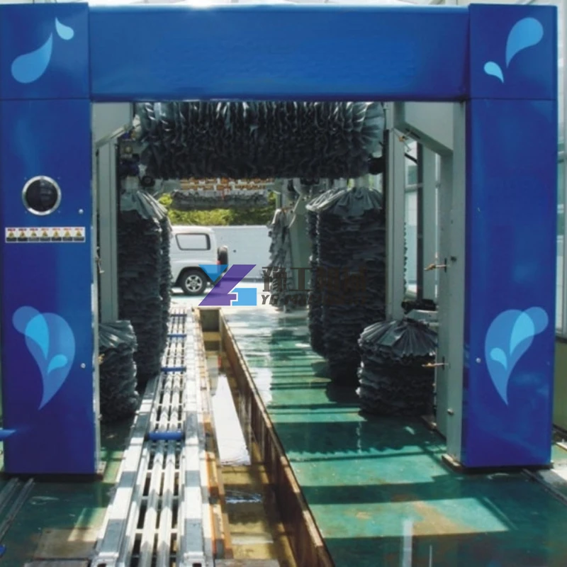 High Quality Durable Stainless Steel Fully Automatic Equipment Tunnel Car Wash Machine with 7 Brushes