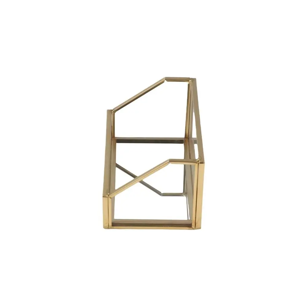 

Metal Glass Business Card Holder Stand Professional Durable Office Name Card Display Stand Elegant