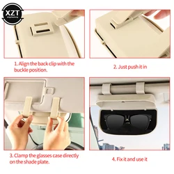 Car Glasses Case Sunglasses Storage Box 3 Colors Auto Interior Accessories Glasses Holder Sun Visor Automobiles 39mm thickness