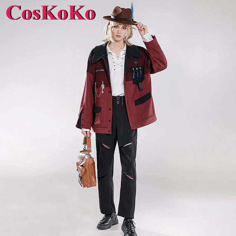 CosKoKo Alhaitham/Kaveh Cosplay Anime Genshin Impact Costume Rational Romantic Colour Matching Leisure Hoodie Coat Everyday Wear