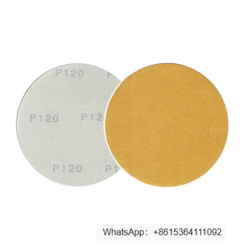 

PC33 paper-based yellow sand 5 inches without holes Car dry sanding paper 125MM 100 pieces