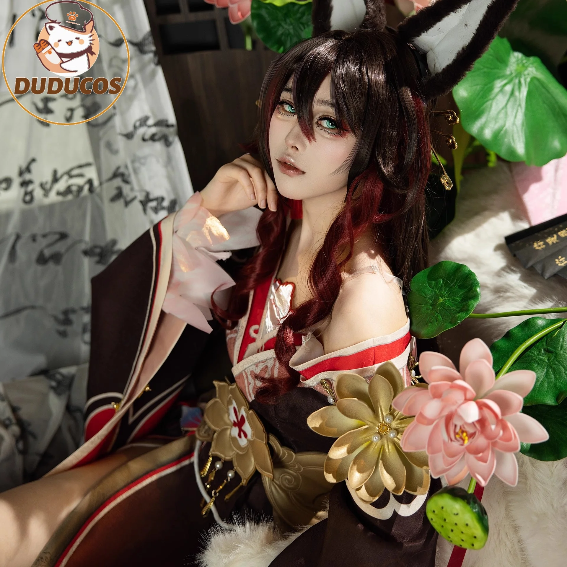 Honkai Star Rail Fugue Tingyun Cosplay Costume Ancient Style Fox Tails Design Women Dress Halloween Carnival Party Suit