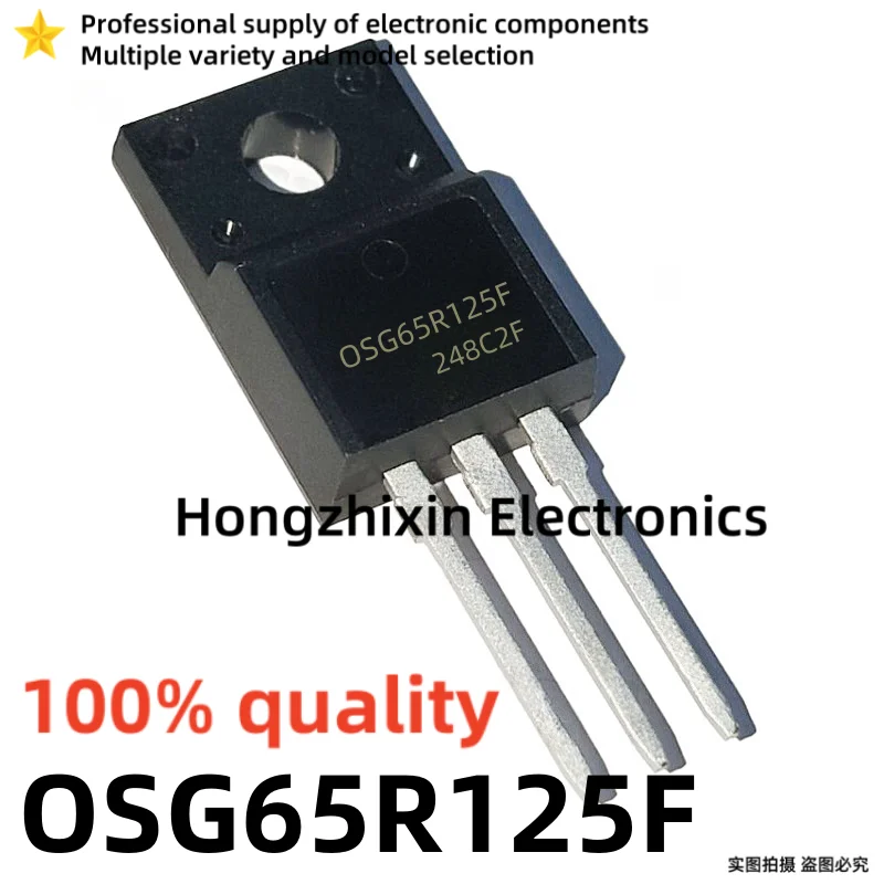 10PCS NEW 100% quality OSG65R125F 65R125 65R125F Direct Insertion TO-220F 650V 25A N-channel MOSFET