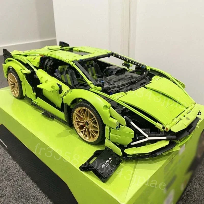 3696 stks Technische Lambo Sian Bouwstenen Compatibel 42115 MOC Bricks Model Project voor Volwassenen Sportwagen Speelgoed voor Jongens Geschenken