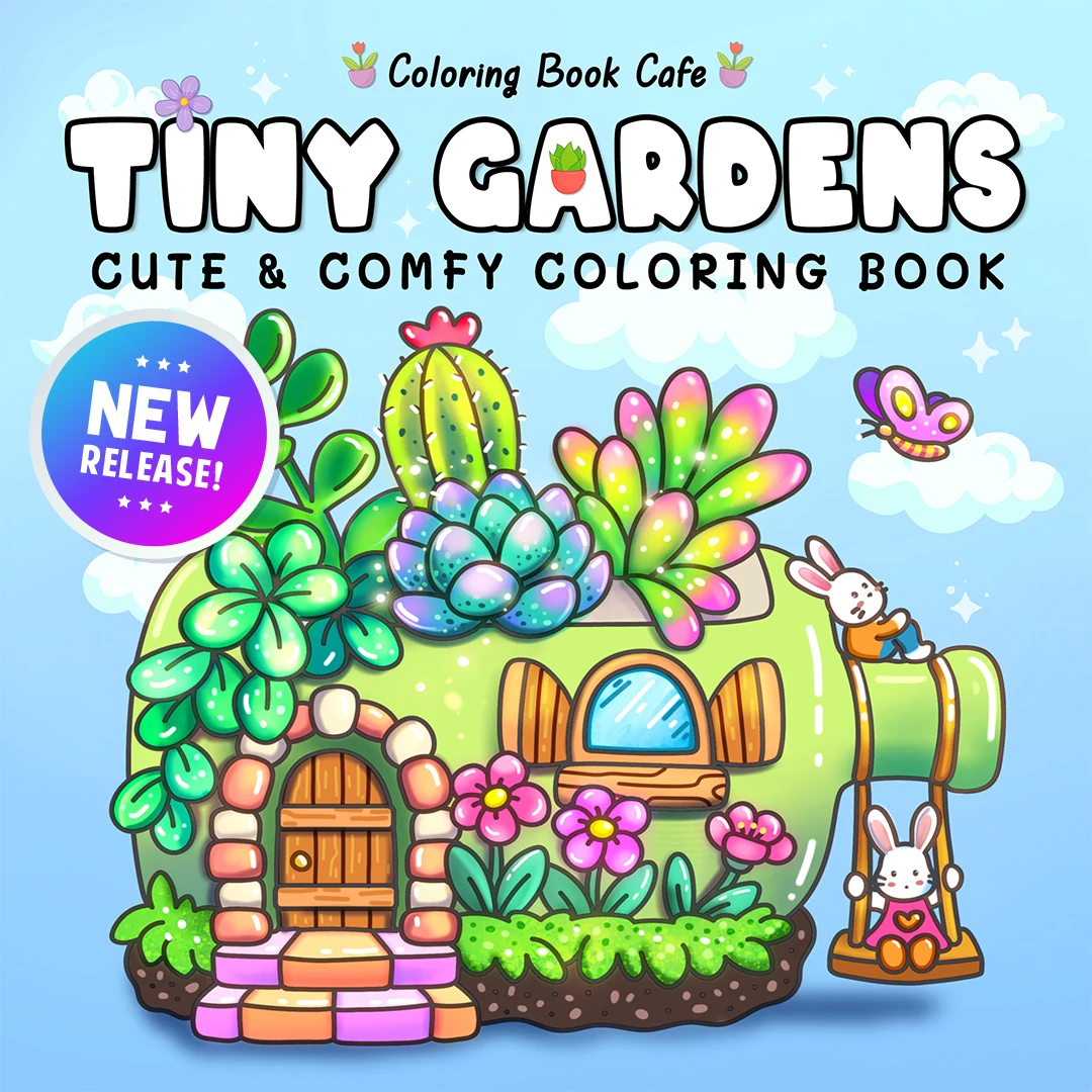 

Крошечные сады: милая и удобная книжка-раскраска для взрослых и подростков с очаровательными садовыми сцентами (милые и удобные книжки-раскраски)