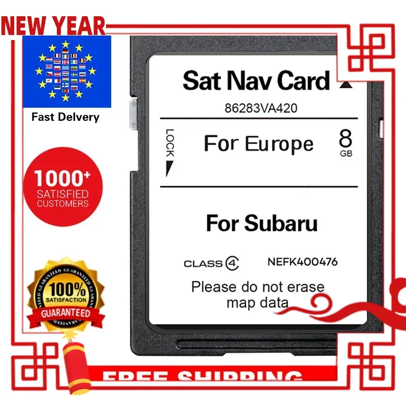 

2023 for Subaru BRZ Forester Impreza Car Navigation SD Card 86283VA420 System Sat Nav Update Map EU Turkey RU GPS Free Shipping