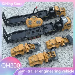 1:48 RC Engineering Truck Semi-Trailer Heavy-Duty Transport Container Vehicle Remote Control Dump Truck Simulation Toys for boys