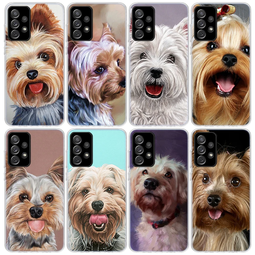 Yorkshire terrier dog Phone Case For Samsung Galaxy A17 A57 A37 A16 A26 A36 A56 A15 A25 A35 A55 A14 A13 A54 A53 A34 A24 A33 A23 