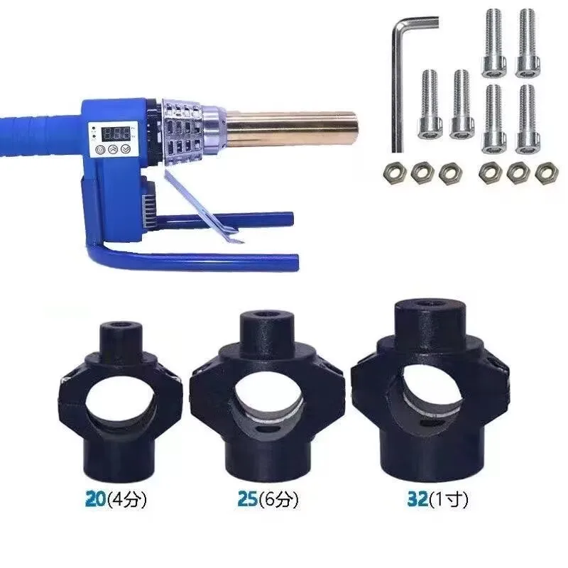Round Rod Tube Welders Intelligent Digital Display Hot Melt Device Plastic Welders Professional Tools 360 Degrees Rotary Welding