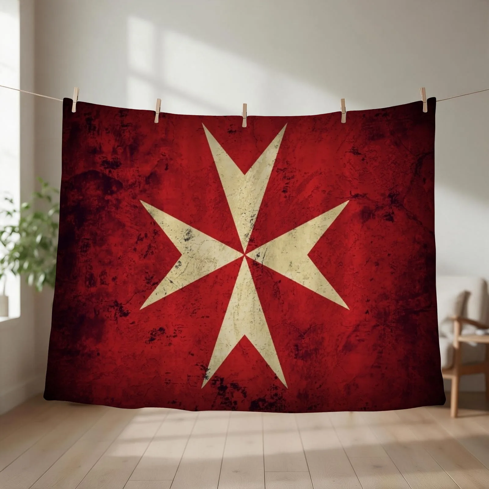 Order of Knights Hospitaller Throw Blanket decorative warm winter Plaid Thin Blankets