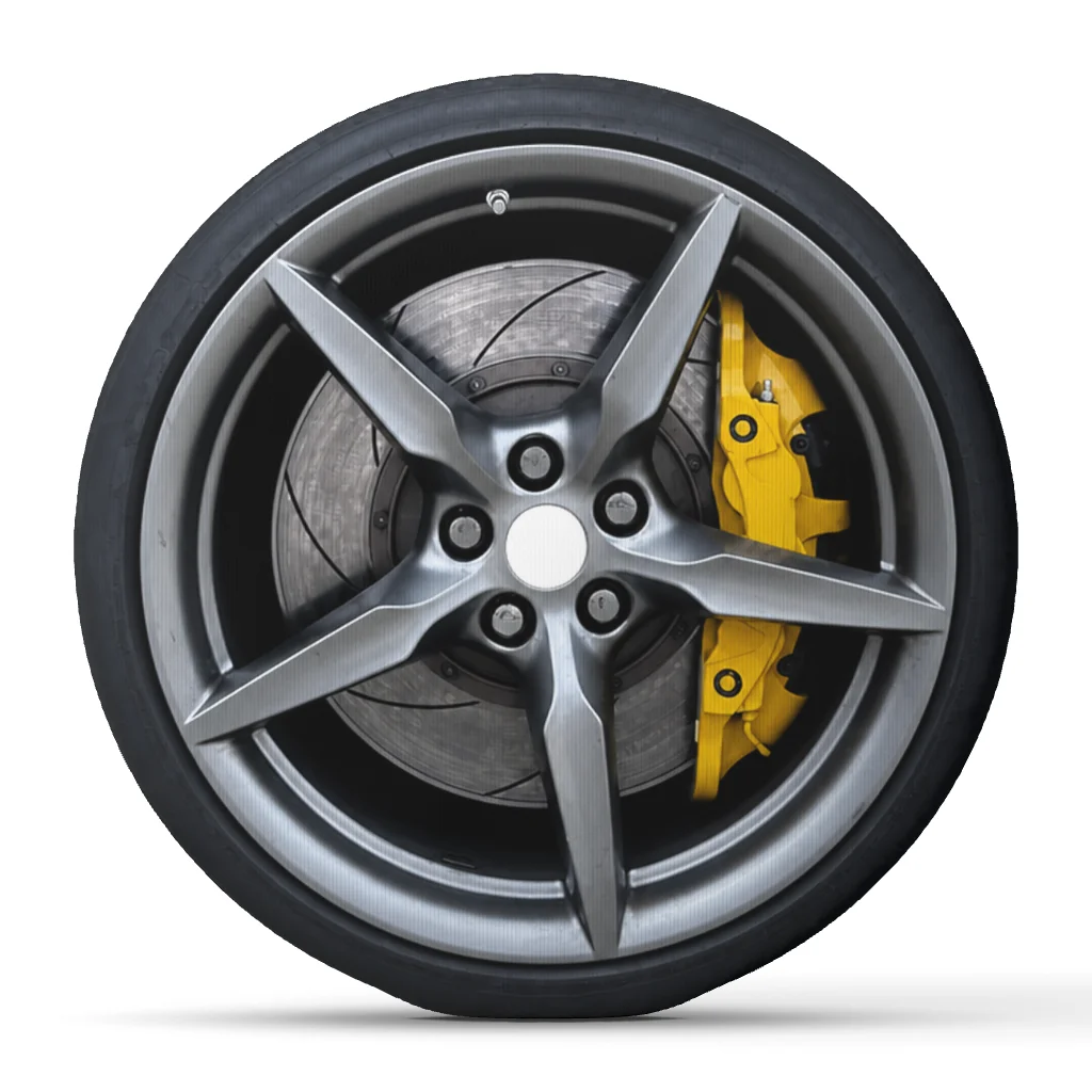 Car Wheel Rim Plush Pillow Brake Caliper Cushion Automotive Throw Pillow for Car Enthusiast Home Decor Sofa Gift Living Room