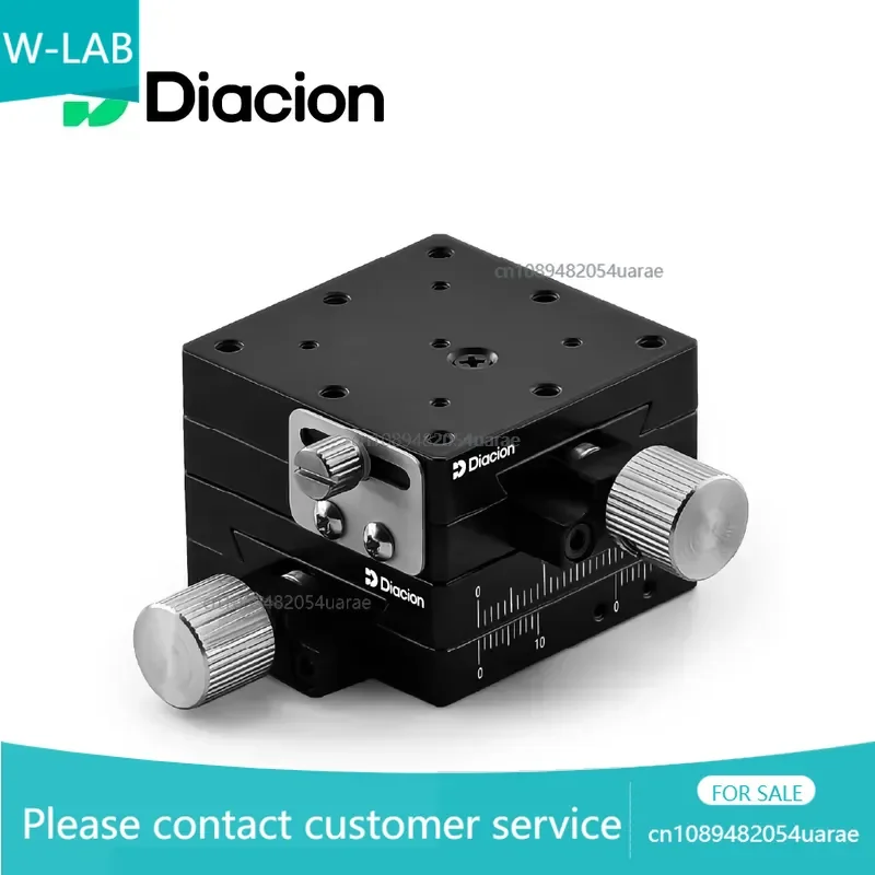 Diacion WEXY40 Long Stroke Optical Manual Positioning Stage 40*40mm Dovetail XY-axis Sliding Blocks Feed Optics Instruments