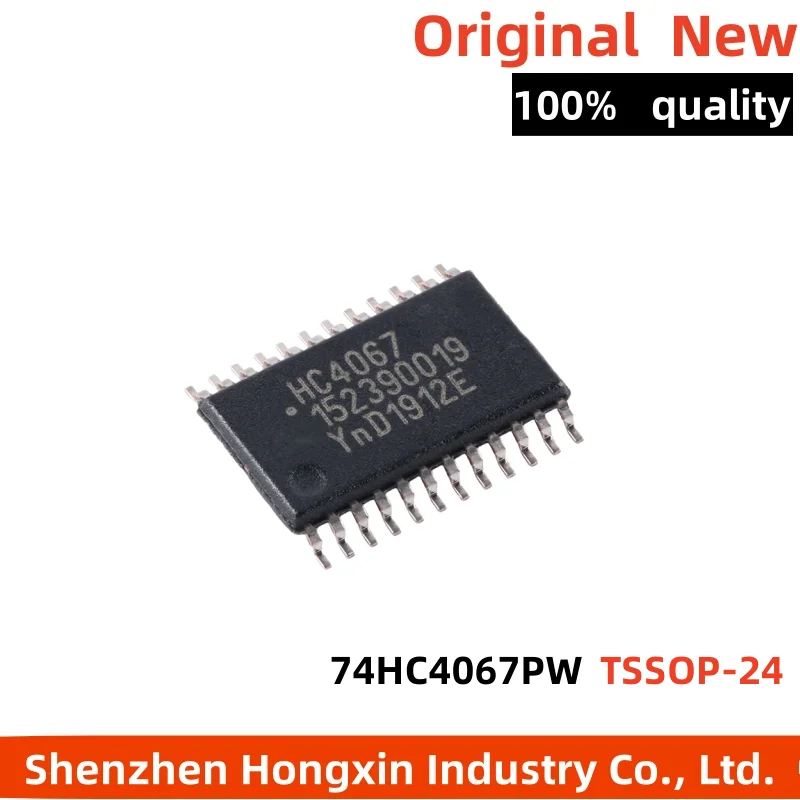 

5 pieces of 74HC4067PW, 118 TSSOP-24 16 channel analog multiplexer/demultiplexer