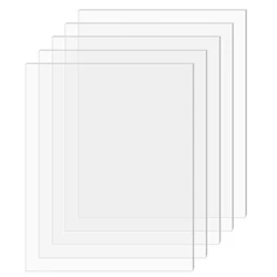 5pcs Blank Clear Acrylic Sheet Transparent plexiglass Plate Picture Frame Project Display Painting 2mm Thickness