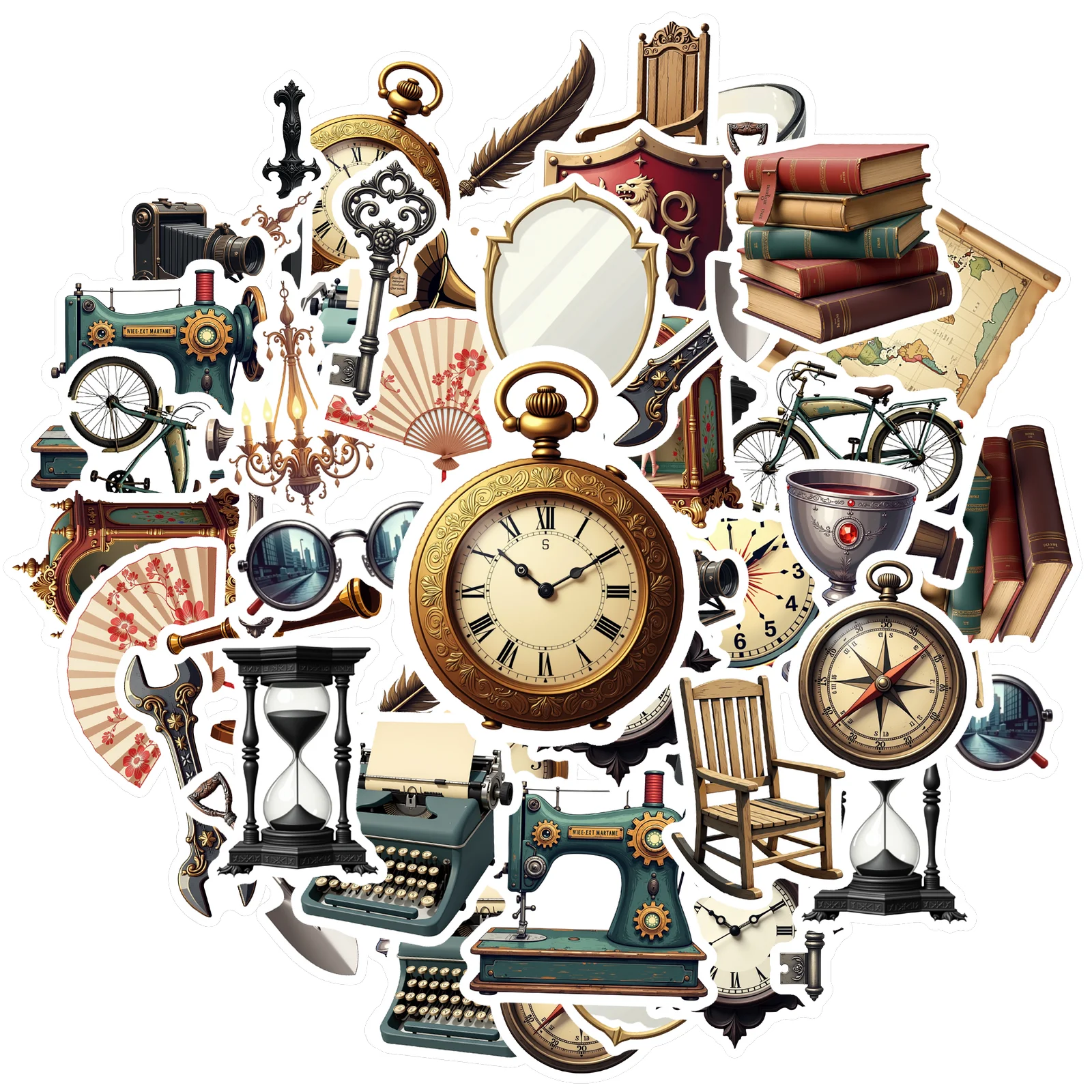 

35 шт.-70 шт. ретро наклейки реалистичные наклейки игрушки классические наклейки для DIY телефона ноутбук скрапбукинг велосипед гитара DIY