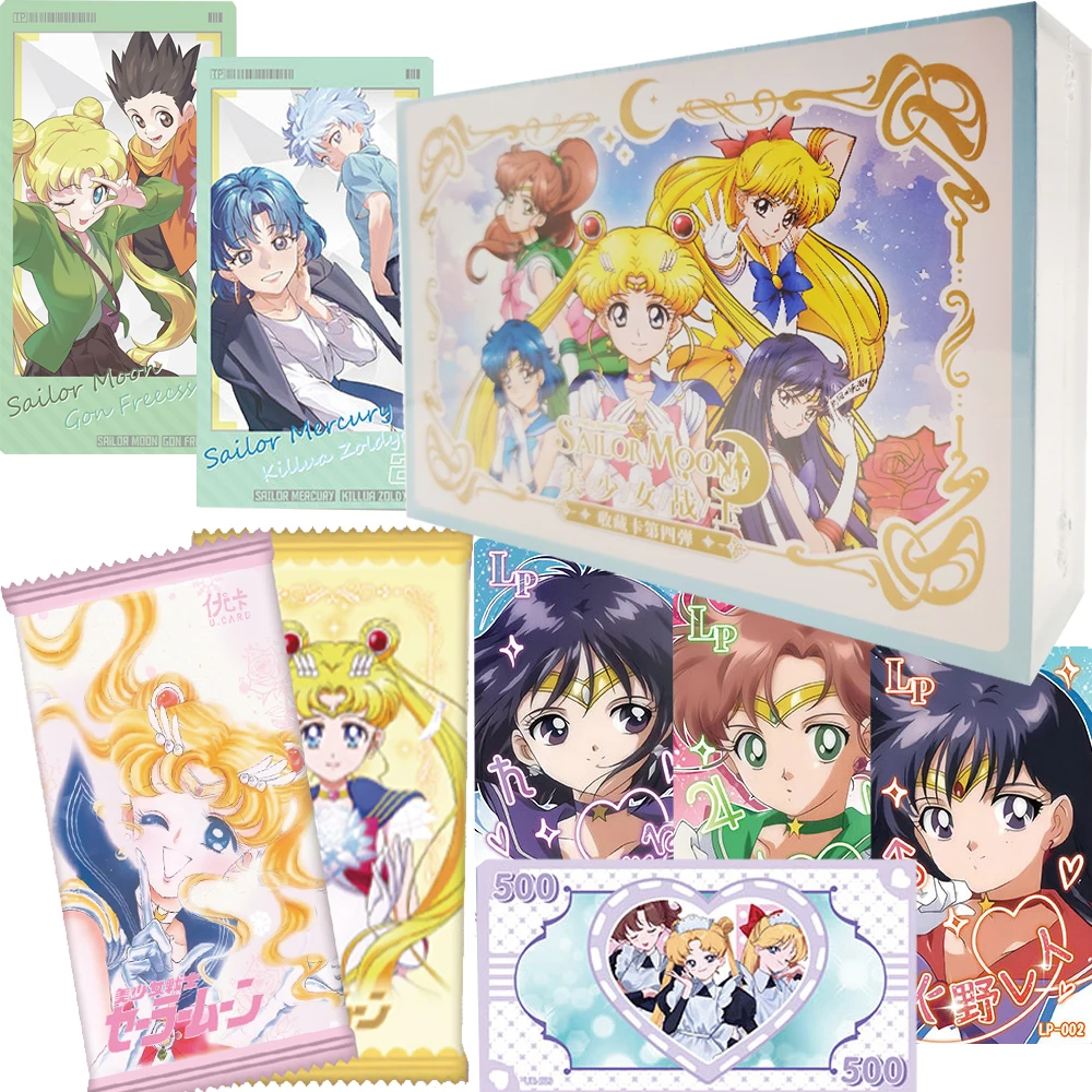 

Коллекционные карты аниме «Сейлор Мун» для друзей, популярные IP-сюрпризы, фирменные волшебные карты с персонажами для девочек, специальные игрушки, подарки