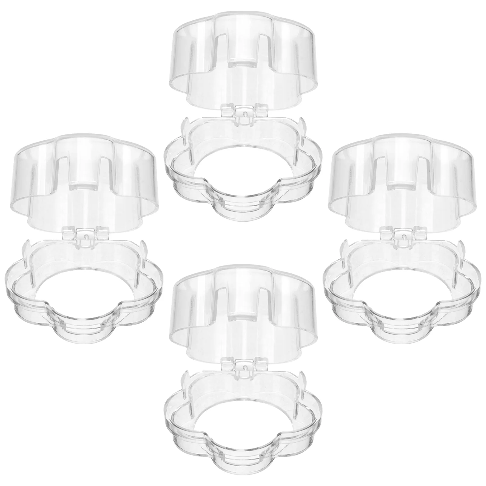 

4Pcs Childproof Stove Knob Covers Wear Tear Corrosion Resistant Stable Performance Stove Knob Covers for Child Safety