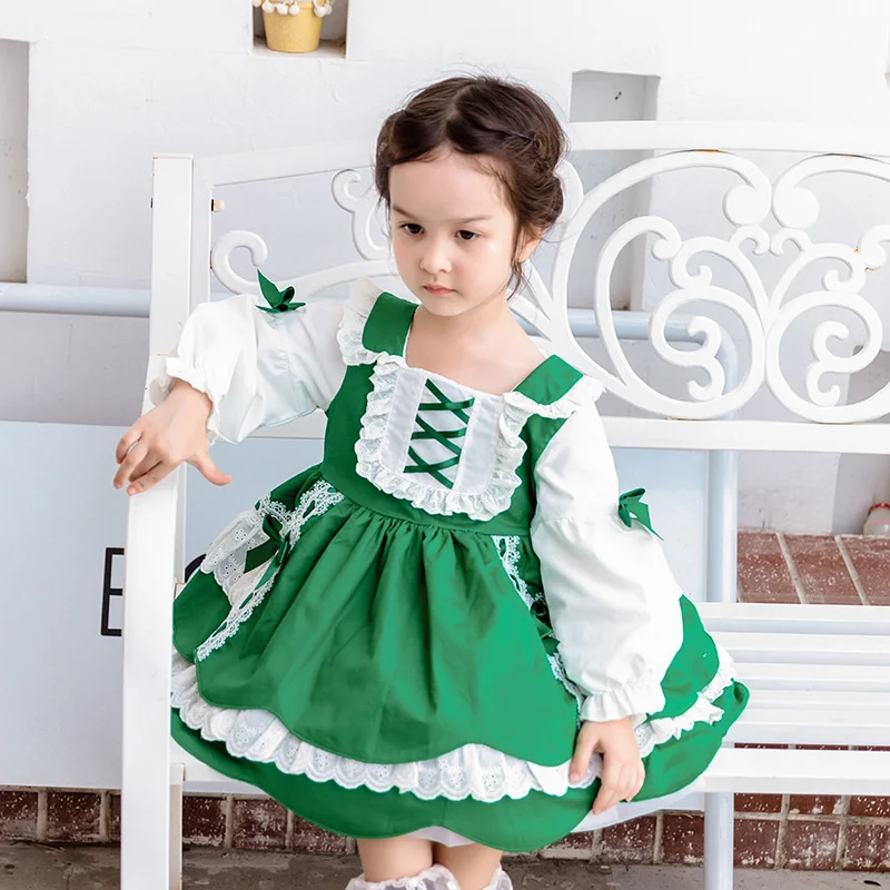 

Autumn New Children Lolita Dress Sweet Foreign Style Lolita Dress Children's Dress Fluffy Princess Dress