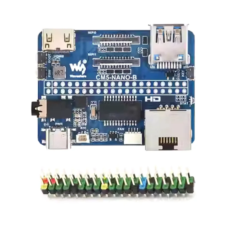 Waveshare Forraspberry Pi CM5 Mini Base IO Board NANO B Development Computing Module Expansion Board Type B CM5-NANO-B