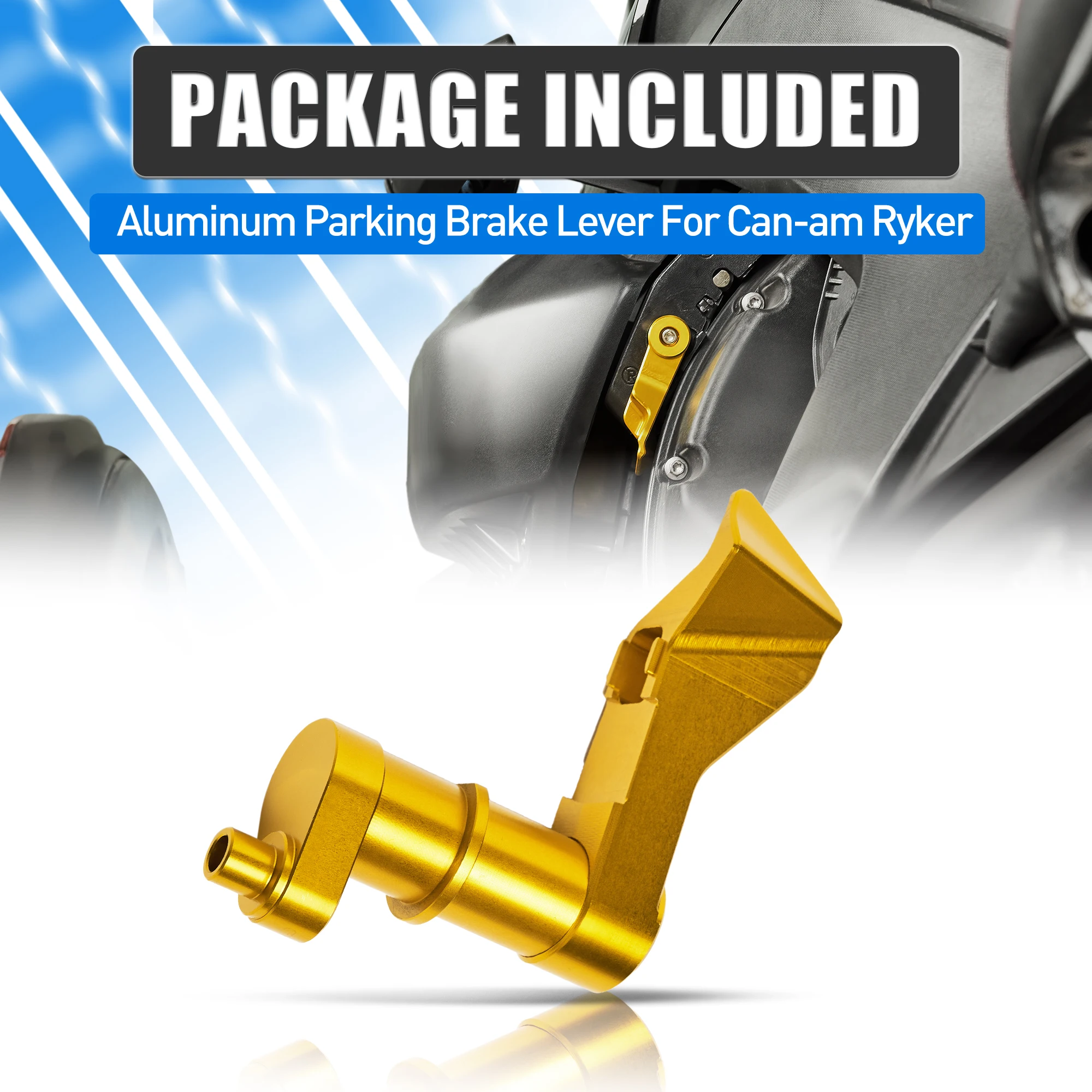 

Parking Brake Lever Gold Aluminum for Can-Am Ryker Ryker Rally Edition Sport 600 900 2019-2024 Motorcycle Accessories