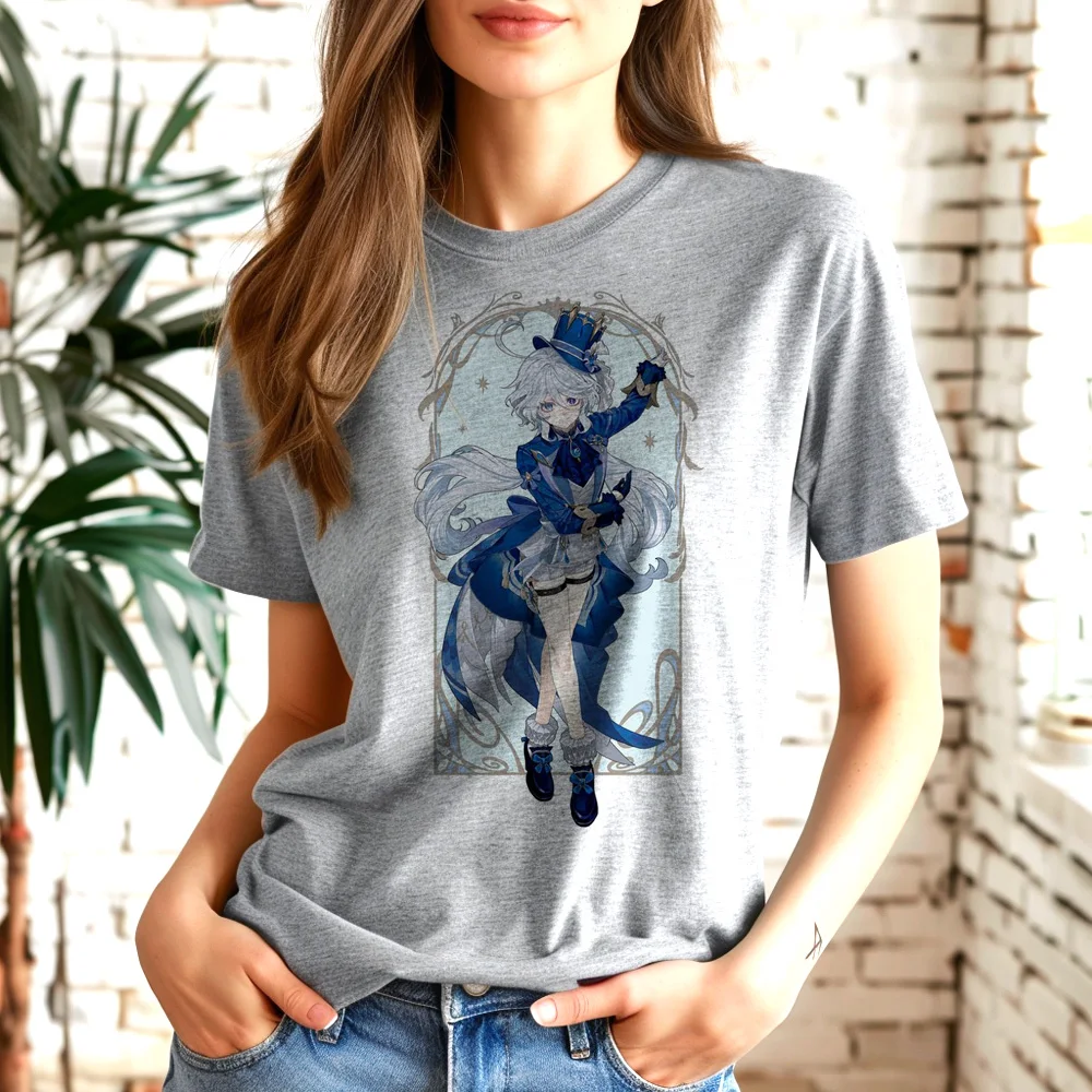 

Топ Furina, Женский Графический Топ манга Y2K, женская уличная одежда y2k