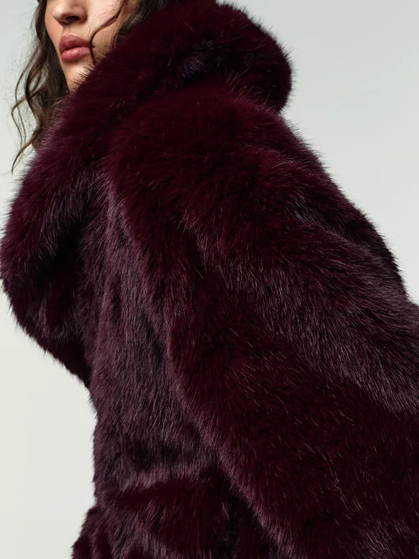 

Зимняя женская шуба из искусственного меха Jaet с украшением из веревочного узла, новинка 2025, женская верхняя одежда в европейском стиле