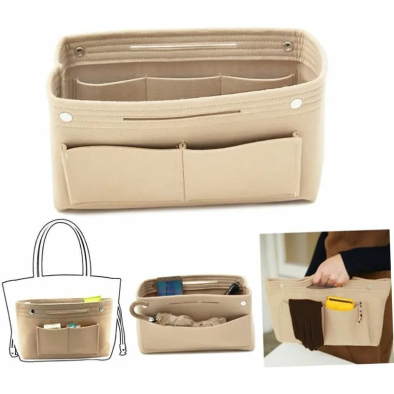 Multifunction Insert Makeup Bag Women Travel Inner Purse Cosmetic Bags for Ladies Portable Storage Organizer Tote 2026