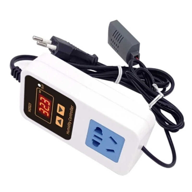W2023 Digital Display Humidity Controller Humidifier Humidification and Dehumidification Smart Humidity Control EU Plug-DT30
