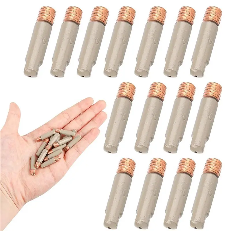 M12K-45PC Coated MIG Welding Tips Set, 0.8Mm Anti-Spatter Nozzles For Enhanced Welding Performance
