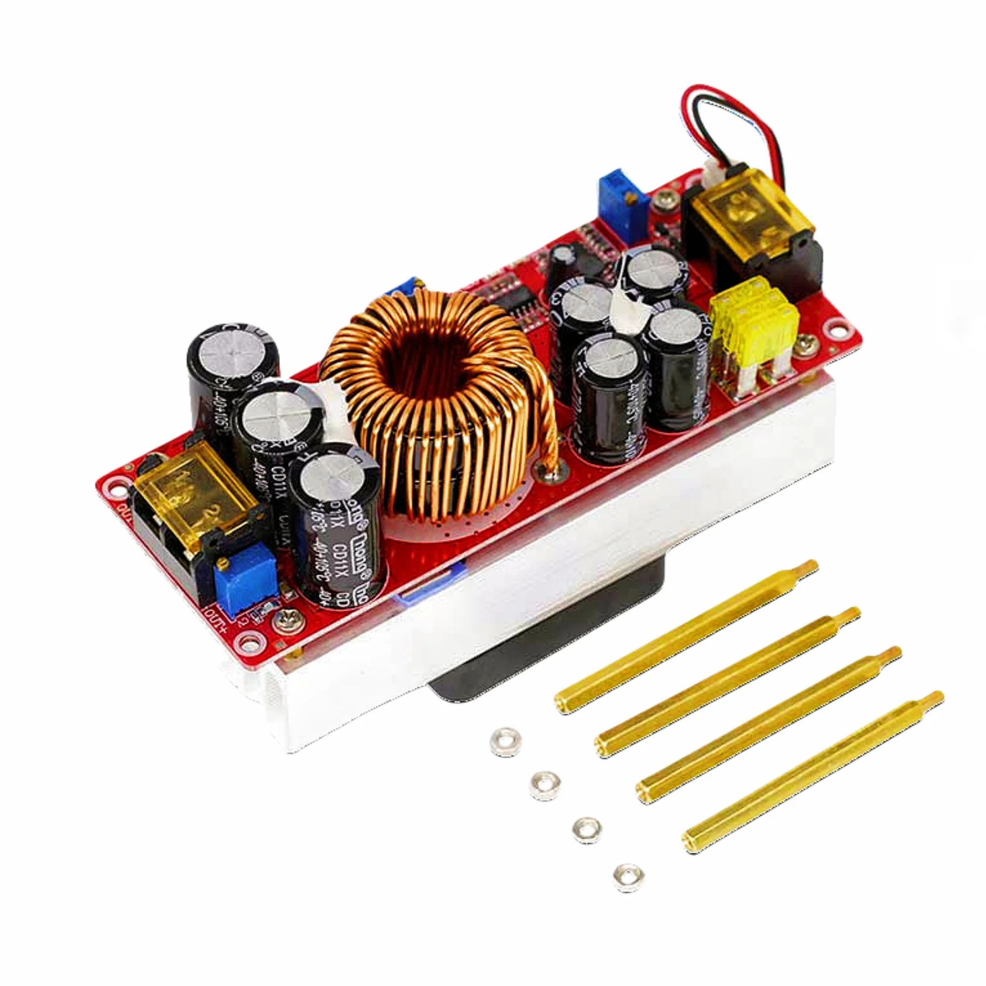 1500W Upgrade 1800W DC-DC Boost Constant Voltage Constant Current Adjustable Power Module From 12 to 60V to 12 to 90V 1 Pcs/Lot