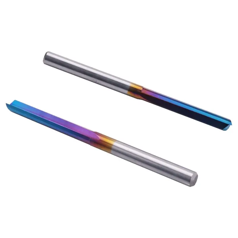 

【FLASH-SALE!】20Pcs 3.175 Shank Blue Coated Straight End Mill 2 Flute Carbide Milling Cutter For Wood MDF Plastic CNC Engraving B