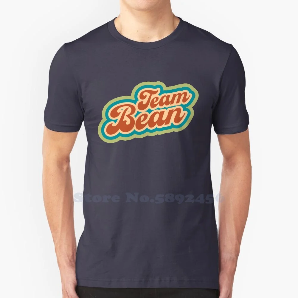 Team Bean 'Driftwood Originals' 100% Pure Cotton T-Shirt Retro 1970S Antique Typography Team Bean California Spoon Theory