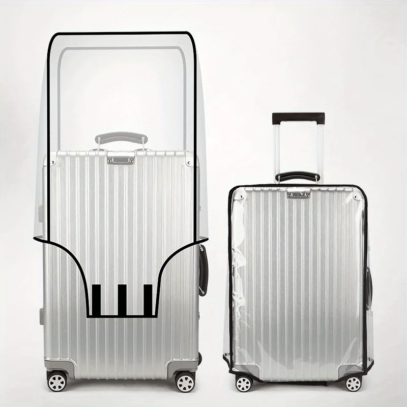 

Clear PVC Luggage Protectors |Scratch & Dust Resistant |Durable Travel Accessories for 20", 24", 28" Suitcases ,Reinforced Edges