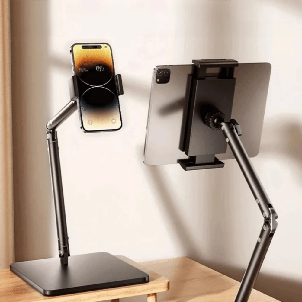 Height Adjustable Desktop Phone Tablet Holder Multi-Angle 360 Rotating Folding Tablet Stand Multi-purpose Non-slip