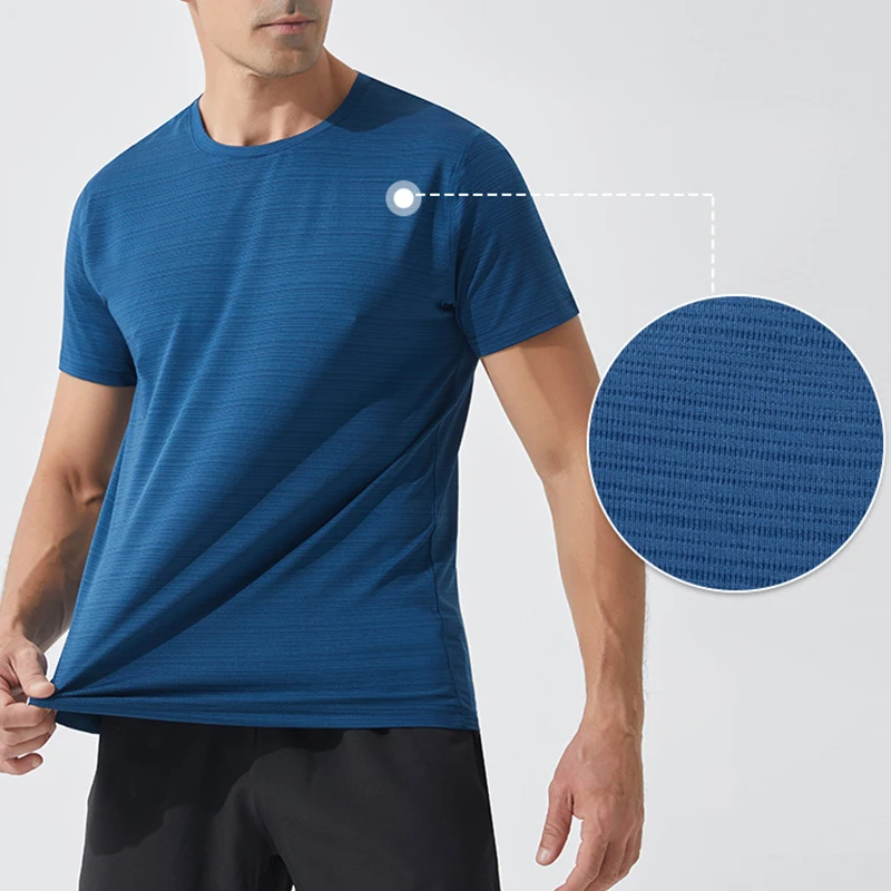 Shapershark Crew Collar T-Shirt for Men, Solid Color, Versatile, Half-Sleeved, for Sports, Fitness and Daily Life