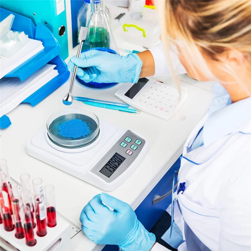 RMWIN-Lab Spatula Micro Scoop Set Stainless Steel Lab Tool Forpowders Gel Cap