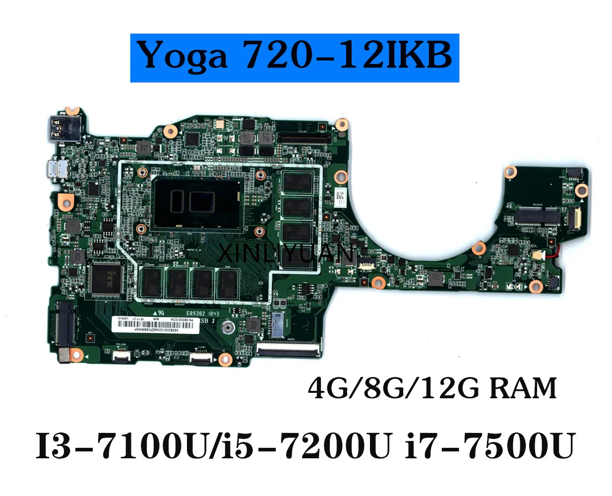 

For Lenovo Yoga 720-12IKB Laptop Motherboard ,CPU:i3-7100U /i5-7200U i7-7500U FRU:5B20Q12234 5B20Q12112 5B20Q12238 5B20Q12217