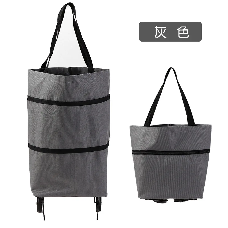 Folding Shopping Bag Shopping Buy Food Bag on Wheels Bag Buy Vegetables Shopping Organizer Portable Bag Kitchen Accessories