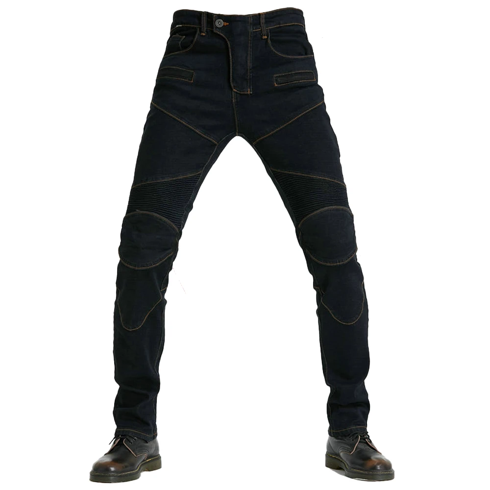 New Motorcycle Riding Jeans Black Blue Men with Knee Hip Pads Motocross Racing Pants Motorbike Cycling Trousers Protective Pants