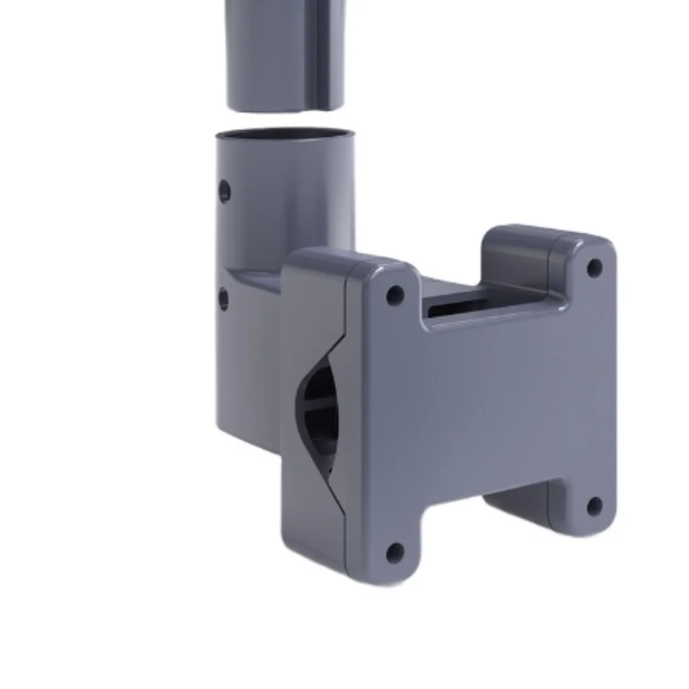 For Starlink For Mini For RV Trapezoidal Mount Bracket (with Pipe) Roof Bracket Integrated Thermoformed Aluminum Clamps