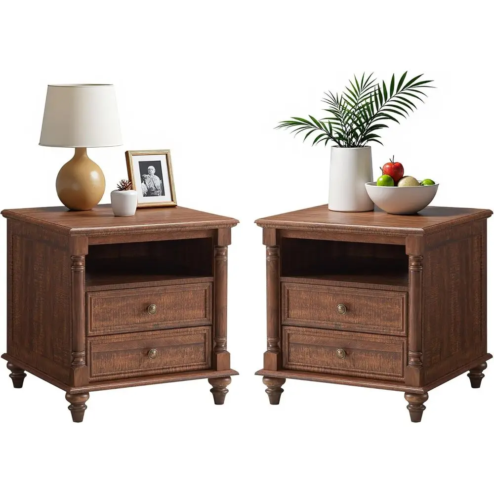 

24 торцевых столика из дерева в деревенском стиле Barnwood с 4 стульями, 2 приставными столиками для дивана и зарядной станцией