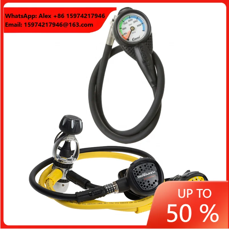 Dive Equipment Scuba Diving Regulator Set With Air Pressure Gauge