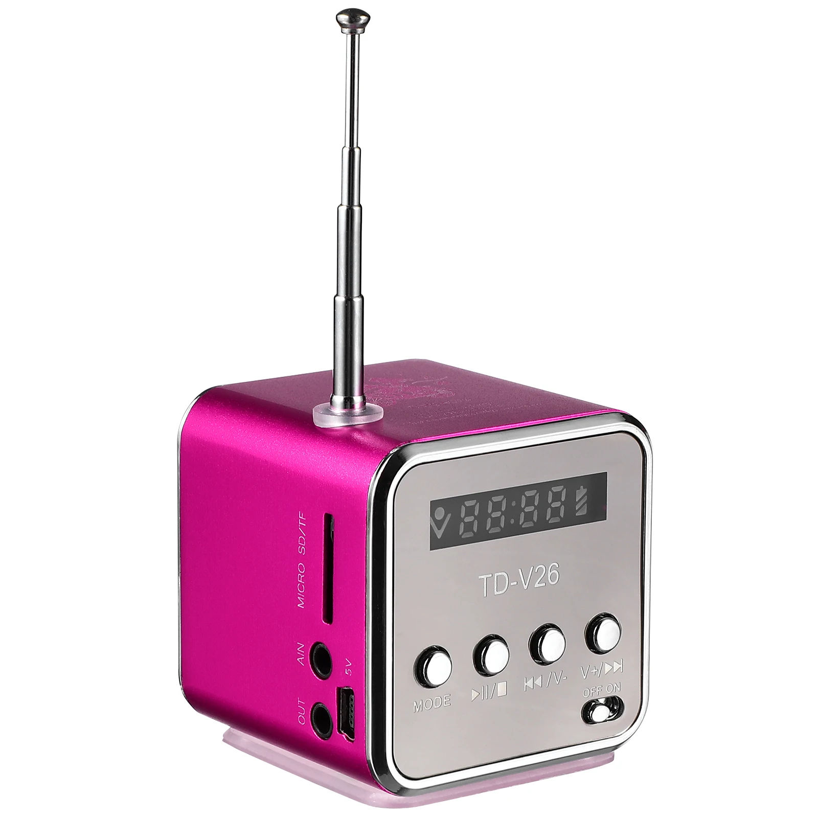 

Speaker Mini Portable Retro Wireless Sound Box Color Travel Outdoor Camping Speakers Radio Shaped Lightweight