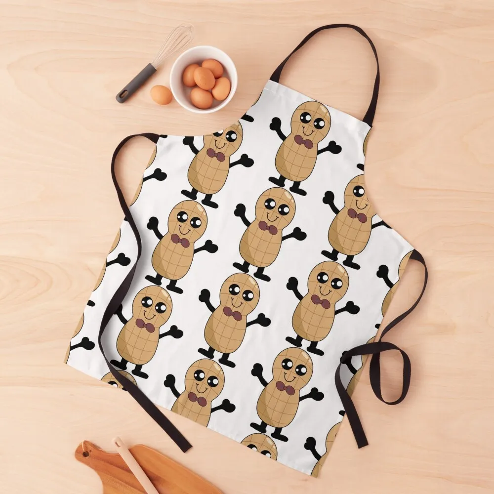 

Happy Peanut with Bow Tie Apron Cute Kitchen Accessories Things For Home And Kitchen Chef Accessories Apron