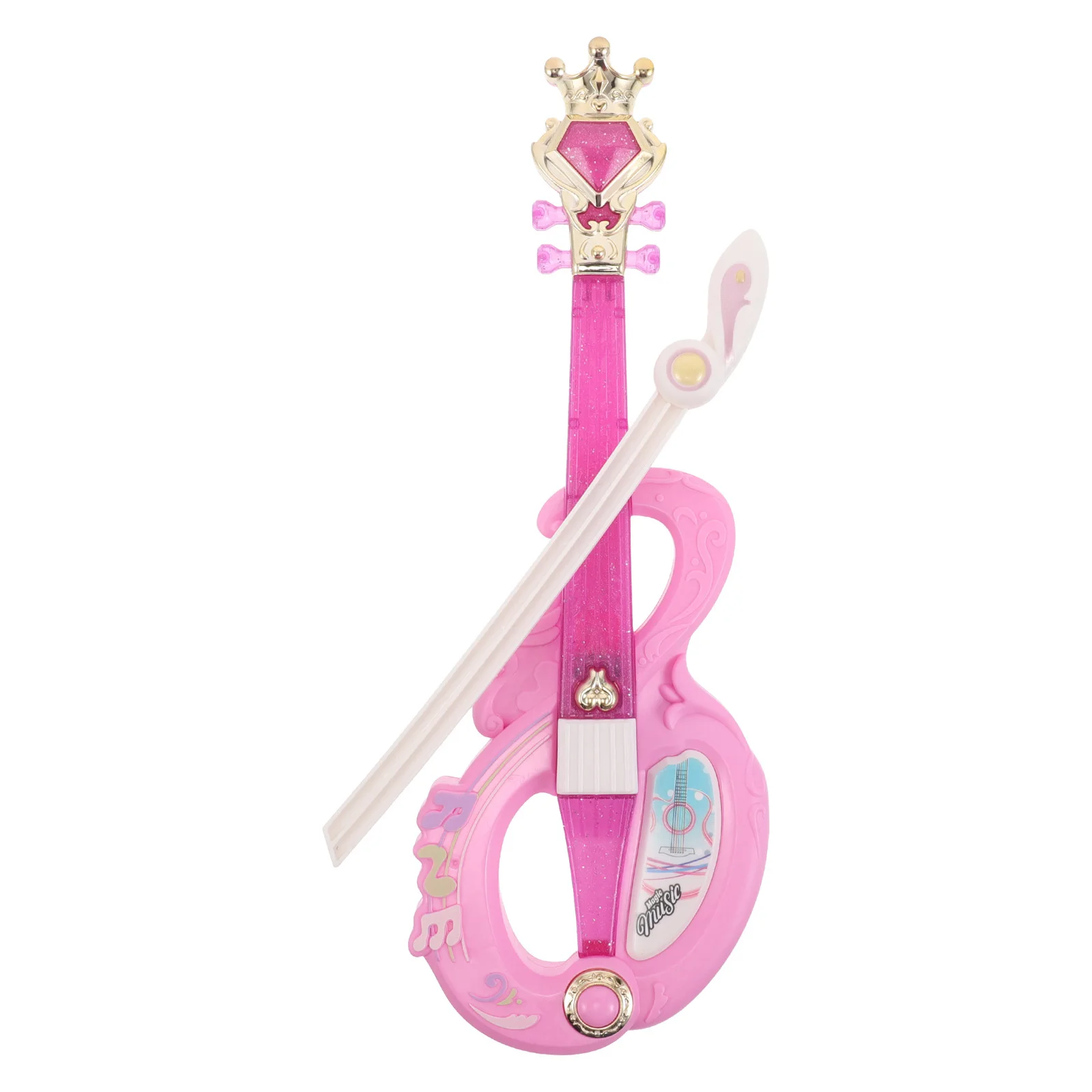 

Kids Violin Plastic Musical Instrument For Role Play Stage Performance Bright Color Baby Parties Events Educational Fun